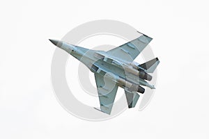 Jet fighter isolated