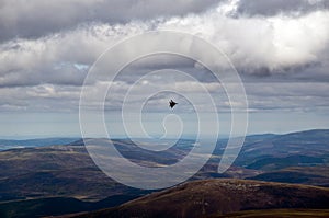 Jet fighter plane on Exercise in scotland