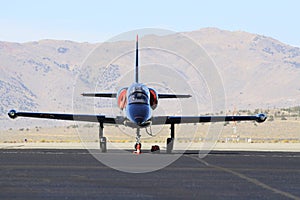 Jet fighter on tarmac