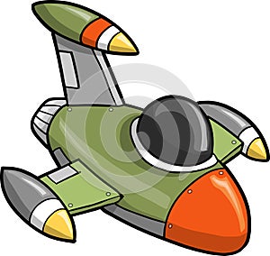 Jet Fighter Vector Illustration