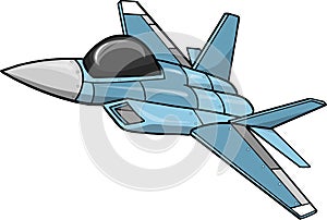 Jet Fighter Vector Illustration