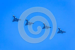 Jet fighters in formation photo