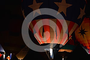 Jet firing stars stripes balloon Boise Idaho 2019