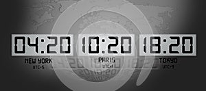 Jet lag concept on a background