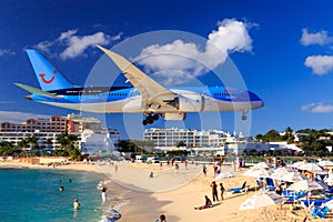 Jet over Maho Beach, St. Maarten