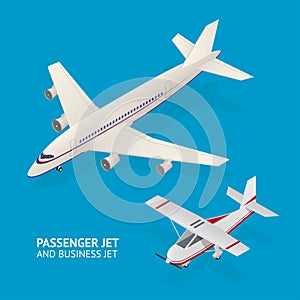 Jet Set. Isometric View. Vector