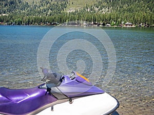 Jet ski on Donner Lake