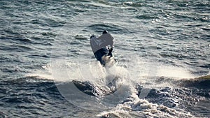 Jet ski racing in the sea