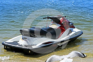 Jet ski rear view