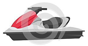 Jet ski vector cartoon illustration.