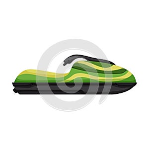 Jet ski vector icon.Cartoon vector icon isolated on white background jet ski.