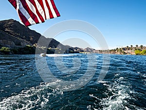 Jet skiing on the Colorado River