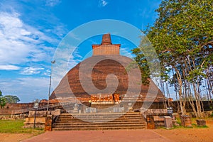 Jetavanarama dagoba at annuradhapura at Sri Lanka