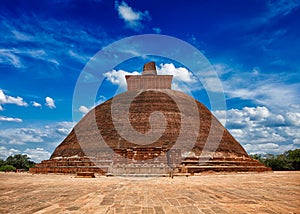 Jetavaranama dagoba Buddhist stupa in ancient city