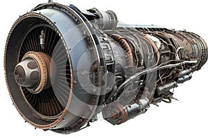 jetengine isolated on white background. Generated by AI