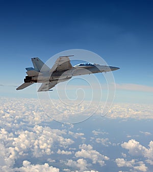 Jetfighter in flight photo