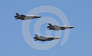 Jetfighters in flight