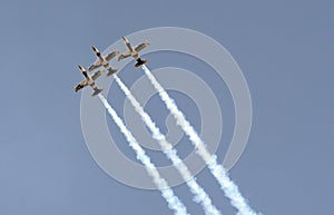 Jetfighters in formation