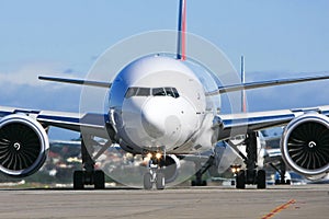 Jets on the runway at airport