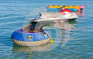 Jetski and bananaboat