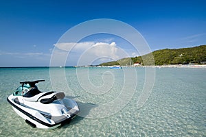 Jetski on the beach photo