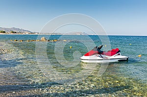 Jetski on the Greek beach