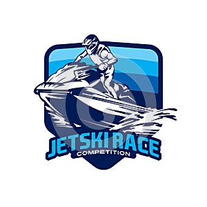 Jetski Racing vector illustration design