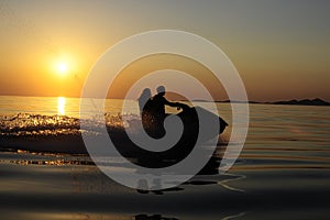 Jetski sunset