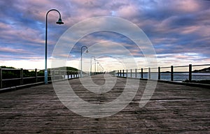 Jetty and Clouds