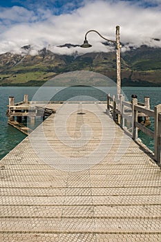 Jetty at Glenorchy in New Zealand