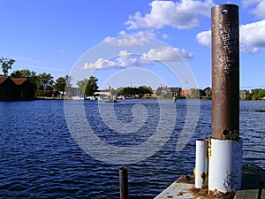 Jetty at lake