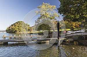Jetty at Lake Windermere in the Lake District