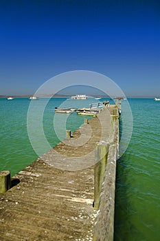 Jetty at langebaan lagoon