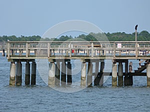 Jetty at Lewes, Delaware. photo