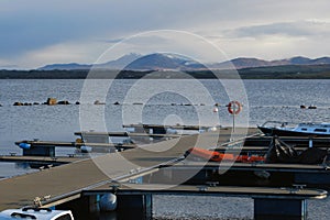 Jetty on Loch Indall, Bowmore, Scotland