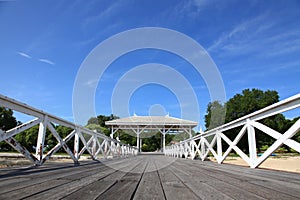 Jetty with pavillion