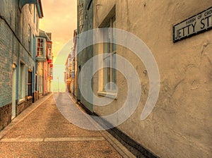 Jetty Street, Cromer in HDR.