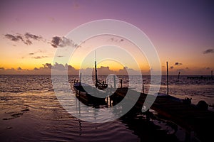 Jetty at sunset