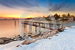 Jetty during the winter