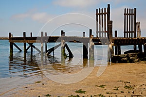 Jetty in Velddrif, West coast, South Africa.