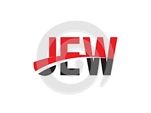 JEW Letter Initial Logo Design Vector Illustration