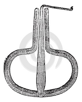 Jew`s Harp, vintage engraved illustration