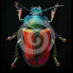 Jewel beetle portrait