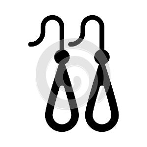 Jewel glyph flat vector icon