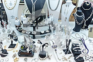 jewelery exposed in the store