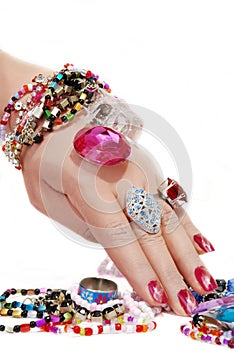 Jewelery in hand