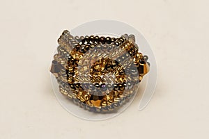 Jewelery ring made of precious metal, such as silver and gold.