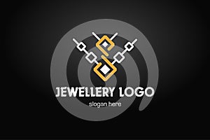 Jewellery vector logo, illustration EPS 10 file