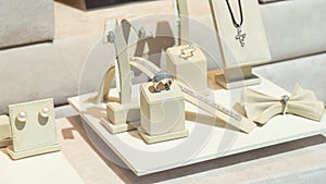 Jewelries In Jewelry Fashion Store Display