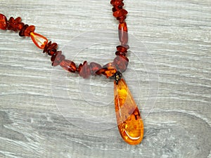 Jewelry beads with amber semigem bright crystals luxury fashion